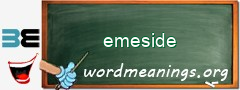 WordMeaning blackboard for emeside